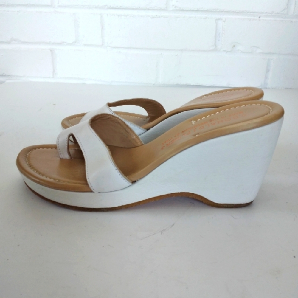 Donald J. Pliner mules white 7.5